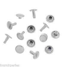 100set Bijoux Rivets Boutons pr Sac Punk Rock Coloris Moins Brillant 7x7mm