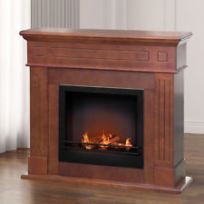 Divina fire camino biocamino a bioetanolo legno design cambridge basic noce