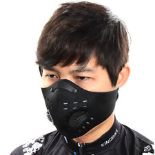 Anti-pollution Moufle à la bouche avec filtre pour le cyclisme   Masque facial