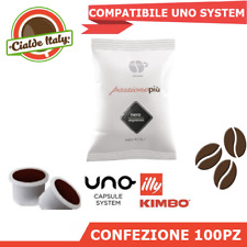 100 CIALDE CAPSULE CAFFE LOLLO MISCELA NERA UNO SYSTEM INDESIT KIMBO ILLY