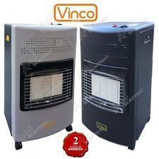 STUFA A GAS GPL INFRAROSSI CON BOMBOLA 4200 WATT 3 REGOLAZIONI VINCO 71406 NEW