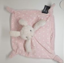 02 - DOUDOU LAPIN PLAT ROSE BLANC ETOILE PHOSPHORESCENT NOEUD ORCHESTRA PREMAMAN