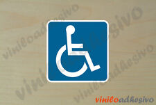 PEGATINA STICKER VINILO minusvalido handicapped autocollant aufkleber adesivi