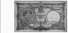 BELGIQUE : 1 BILLET DE 20 FRANCS  ALBERT & ELISABETH du 16/04/1945