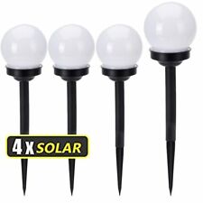 LAMPADE SOLARI A LED DA GIARDINO STILE PALLA 4X PALETTI RICARICA SOLARE 34X10 CM