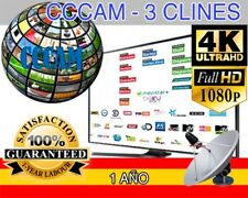CCCAM 3 CLINES MUY ESTABLES 1 AÑO. Entrega inmediata. Prueba gratuita