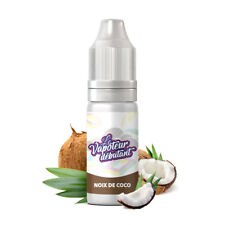 E-Liquide Saveur Goût Noix de Coco Taux Nicotine 0 mg pour Cigarette Electroniqu