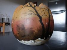 ancien vase legras décor peint émaillé