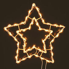 Fenster Silhouette - Stern - 50 LED - Fensterdeko Deko Fensterbild beleuchtet