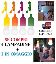 LAMPADINA LED COLORATA SENZA FILI PORTATILE HANDY LUX COLORS VISTA IN TV
