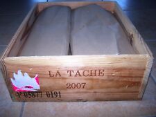 caisse vide vin Romanée conti La Tache 2007 3b DRC wood wine box ohk owc cbo