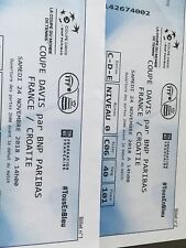 2 billets finale coupe davis france-croatie