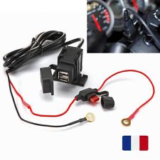 2 Ports USB Chargeur Adaptateur Prise GPS Téléphone 12V pour Moto Neuf