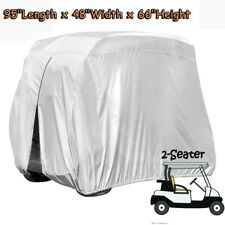 Silver 2 Seater Waterproof Heavy Duty Golf Cart Buggy Storage Cover For Yamaha