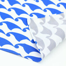 48cm Furoshiki Verpackungs Tuch "ISA" Muster 48cm Welle Blau - Grau
