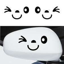 Autoaufkleber lächelndes Gesicht fun Auto Seitenspiegel sticker 2 Stück 