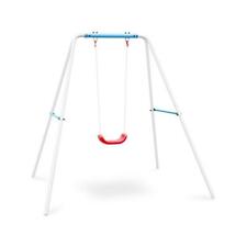 oneConcept Miri ━ BALANCOIRE BASCULE JEU ENFANT JARDIN EXTERIEUR 1 SIEGE BLEU