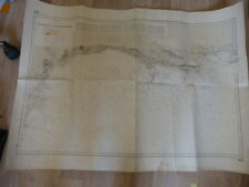 carte hydrographique  de la marine de start point au cheval des needles (car01)