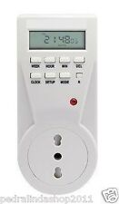 PDR*PRESA SPINA PROGRAMMABILE TEMPORIZZATA CON TIMER DIGITALE 230V 16A