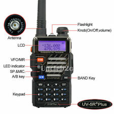 Baofeng UV-5R Plus Dual-Band 136-174/400-520 MHz FM Ham 2-way Radio Talky Walky