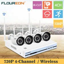 4CH Wireless CCTV 1080P DVR Kit Wifi WLAN 720P IP Caméra Système de Surveillance
