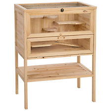 Hamsterkäfig Kleintierkäfig Mäusekäfig Nagerstall Rattenkäfig Hamster Holz Stall
