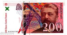 France Billet 200 FRANCS 1996 P159  GUSTAVE EIFFEL  BON ETAT