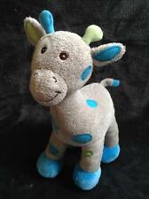 113-Peluche doudou girafe gris bleu-ARTHUR ET LOLA-BEBISOL-Comme neuf