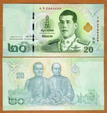 Thailande THAILAND Billet 20 BAHT ND 2018 NEW KING RAMA X NOUVEAU ROI NEUF UNC