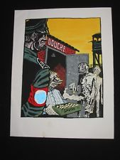 Affiche de VUILLEMIN -Sérigraphie - Non signée - 50 cm x 64.5