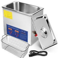 6L Nettoyeur à Ultrason Cleaner Acier Inoxydable Température 380W Numérique