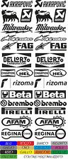 kit 32 adesivi Aufkleber STICKER sponsor tecnici moto aprilia akrapovic cod92