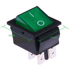 Interruttore a Bilanciere 12V Bipolare Luminoso On/Off 31x26 250V MAX 16A F037V