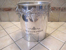 SEAU À CHAMPAGNE MOËT & CHANDON ARGIT FRANCE DÉCOR RAISIN RELIEF ICE BUCKET 