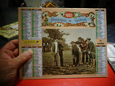 Oberthur Post Calender 1997 Gravure Jeu de Boule en Bois 1891 Pétanque ou Quille