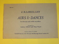 Noten - Airs & Dances , for descant and treble recorders , gebr.