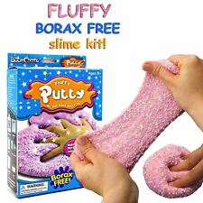 DIY Slime Making Kit Fluffy  Foam Putty Borax Free Safe Stocking Filler
