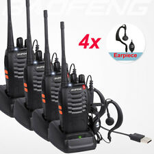 BaoFeng 4PCS Walkie Talkie BF-888S UHF 400-470MHZ Two Way Radio 16CH Long Range
