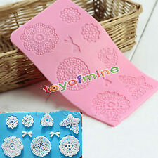 Mat Dentelle Silicone Papillon Fondant Sucre Moule Cake Decorating Mold outil