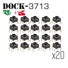 A63. 20PZ PULSANTE INTERRUTTORE MICRO 6 X 6 X 5.5 MM 4 PIN SWITCH ARDUINO PCB