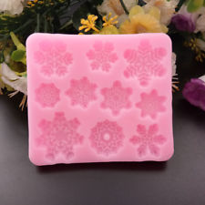 Silikonform Mold Weihnachten Schneeflocken Handwerk Abformen(2177)