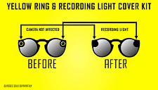 Snapchat Spectacles Yellow Ring Black Out Kit - Stealth - Hide recording light