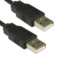 1m USB Cable A Male To A Male Plug Shielded High Speed 2.0 28awg Lead Black