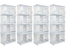 White Bird Breeding cage Double Wire for Finch Canary Budgie x16 cages Clearance