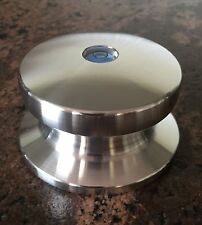 Plattengewicht mit Libelle f. Plattenspieler,  Puck, Stabilizer, Record Clamp