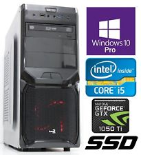 Gamer PC│Intel i5 3.60GHz│GeForce GTX 1050 TI│8GB RAM│120GB SSD+1TB HDD│Win.10