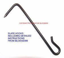 ROOF SLATE HOOK NAIL 10x100mm+INSTRUCTIONS FIX REPAIR REPLACE RE-NAIL SLATING