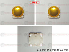 PULSANTE MICRO SWITCH CHIAVE TELECOMANDO FIAT 16 SEDICI OPEL SUZUKI 4 PIN- 2 PZ.