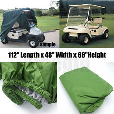 112" Green Golf Cart Cover 4-Passenger For Golf Yamaha Cart EZ Go Club Car