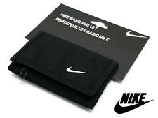 Nike Basic Swoosh Wallet Tri-Fold Black Mans Womans Unisex Money New